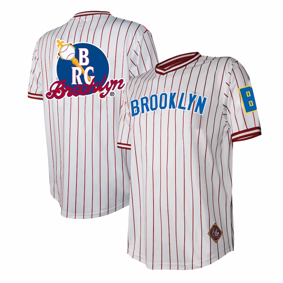 Men's Brooklyn Royal Giants Stitches White V-Neck Jersey - Ujersey