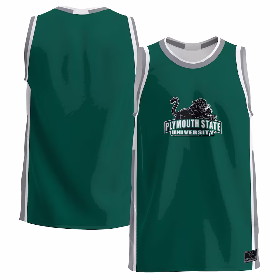 Plymouth State Panthers ProSphere Youth  Basketball Jersey - Green - Ujersey
