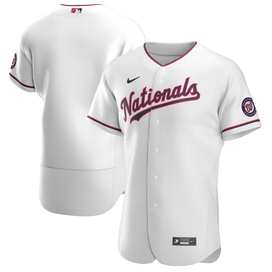 Men's Washington Nationals Nike White Alternate Authentic Team Jersey - Ujersey