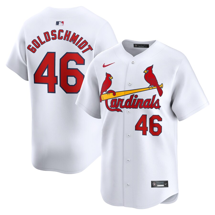 Men's St. Louis Cardinals Paul Goldschmidt Nike White Home Limited Player Jersey - Ujersey