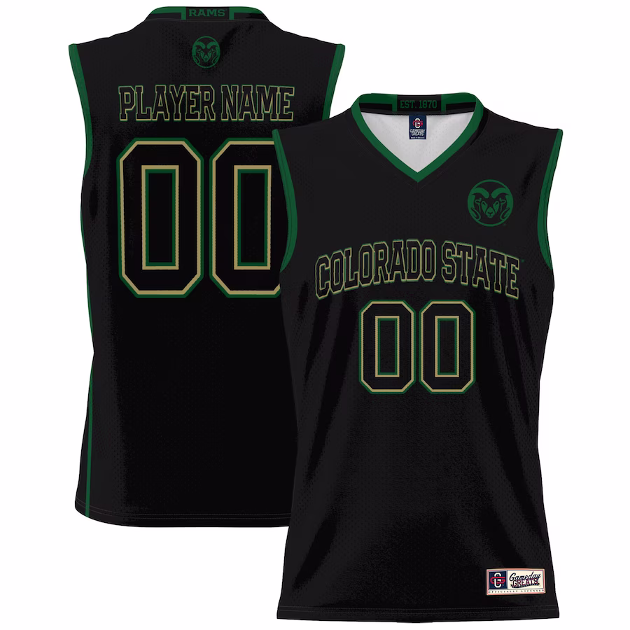 Colorado State Rams GameDay Greats NIL Pick-A-Player Basketball Jersey - Black - Ujersey