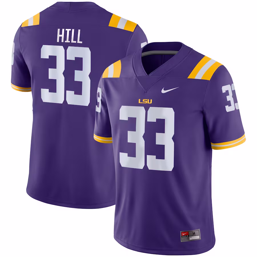 Jeremy Hill LSU Tigers Nike Game Jersey - Purple - Ujersey