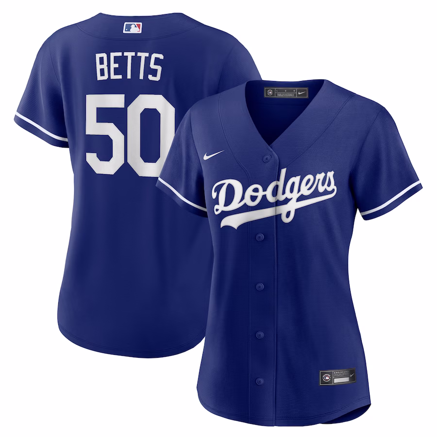 Women's Los Angeles Dodgers Mookie Betts Nike Royal Alternate Replica Player Jersey - Ujersey