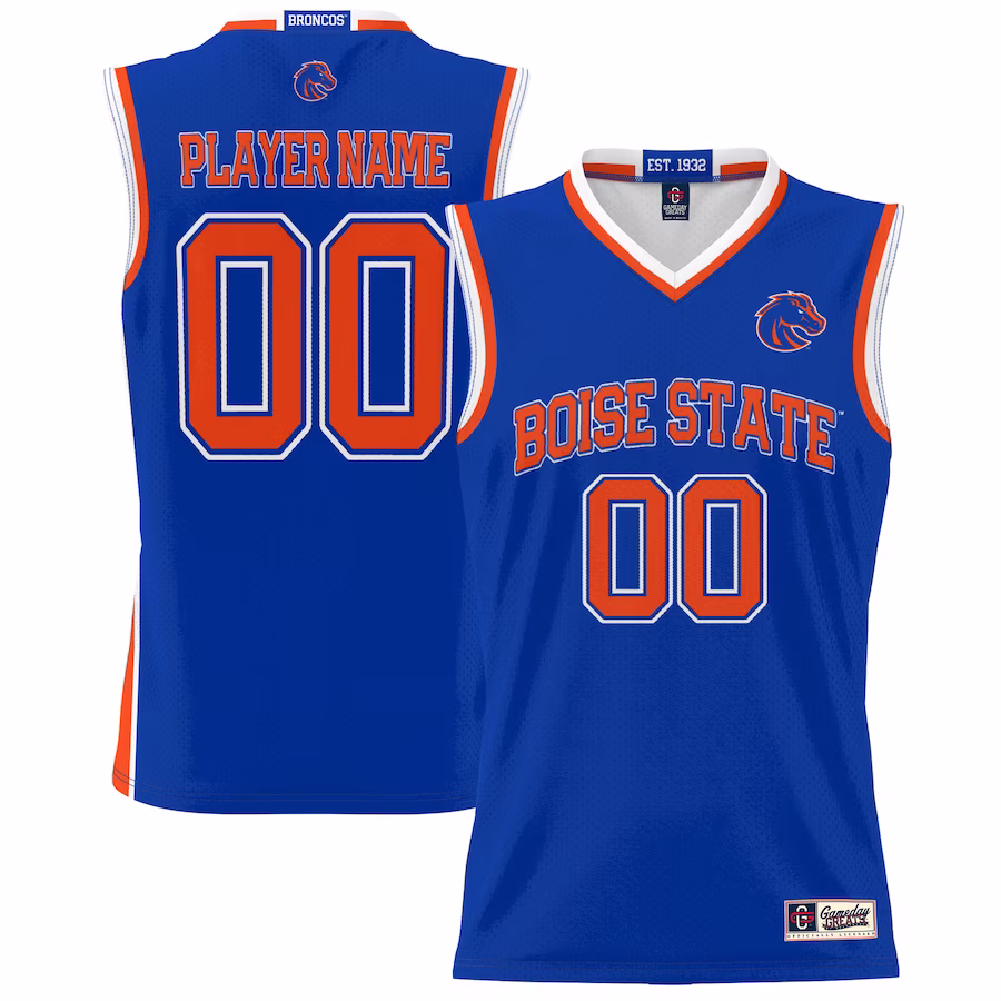 Boise State Broncos GameDay Greats Youth NIL Pick-A-Player Lightweight Basketball Jersey - Royal - Ujersey
