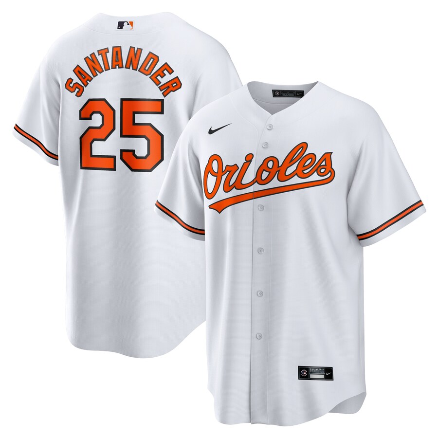 Men's Baltimore Orioles Anthony Santander Nike White Replica Player Jersey - Ujersey