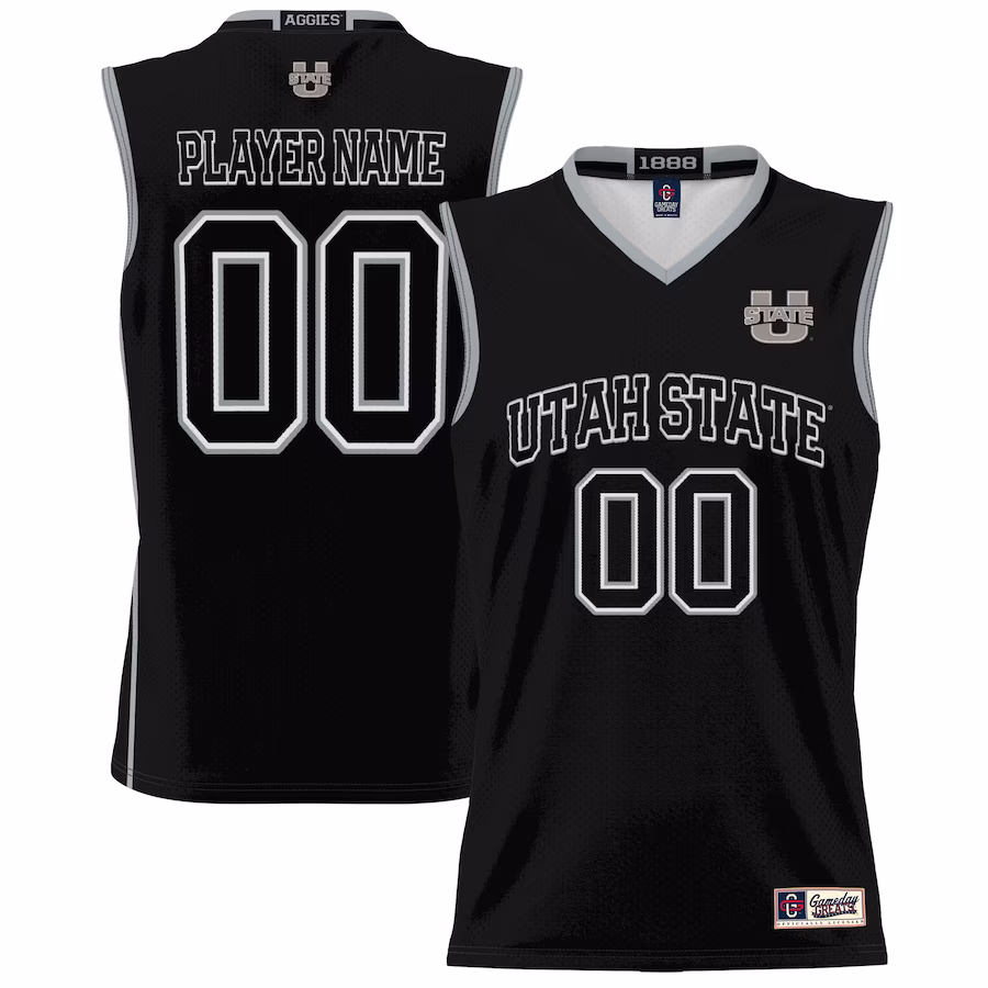 Utah State Aggies GameDay Greats Unisex NIL Pick-A-Player Lightweight Women's Basketball Jersey - Black - Ujersey