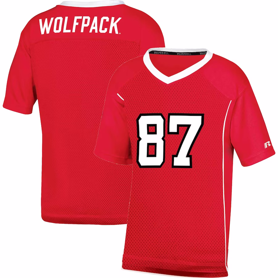 Men's Red NC State Wolfpack Team Football Jersey - Ujersey