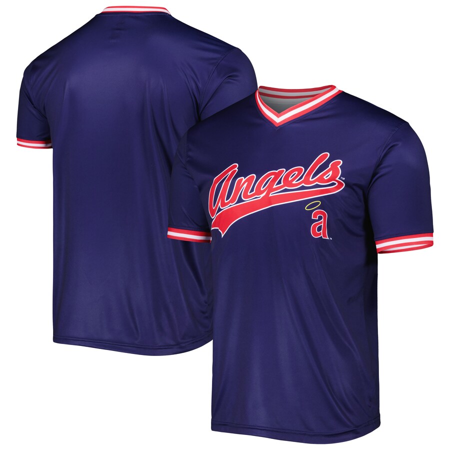 Men's California Angels Stitches Navy Cooperstown Collection Team Jersey - Ujersey