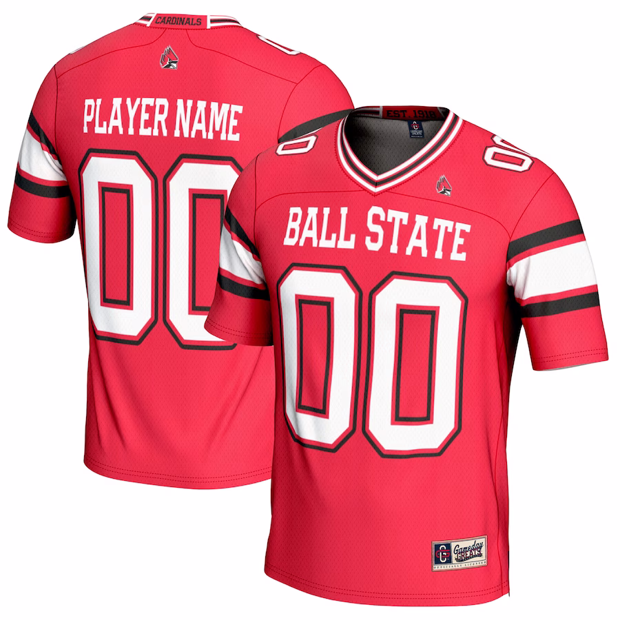 Ball State Cardinals GameDay Greats Youth NIL Pick-A-Player Football Jersey - Cardinal - Ujersey