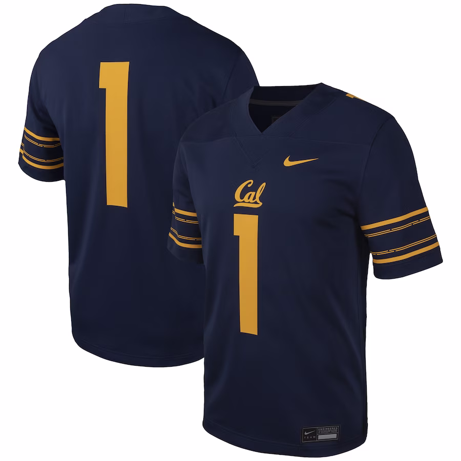 #1 Cal Bears Nike Untouchable Football Replica Jersey - Navy - Ujersey