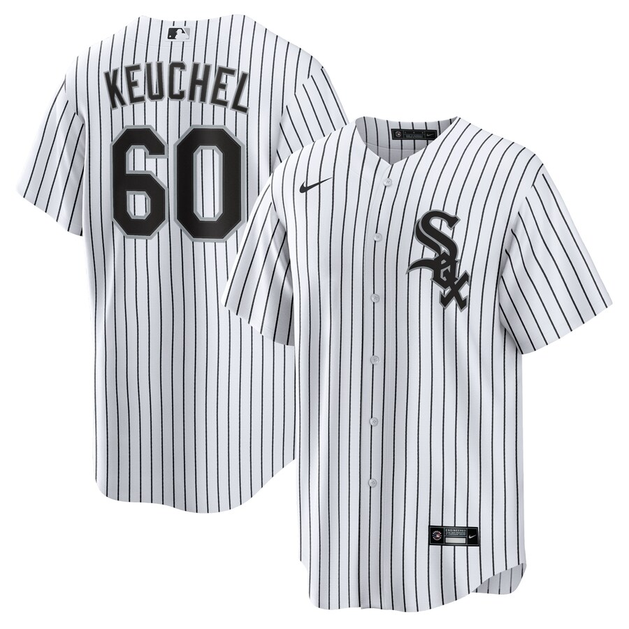 Men's Chicago White Sox Dallas Keuchel Nike White/Black Home Replica Player Jersey - Ujersey