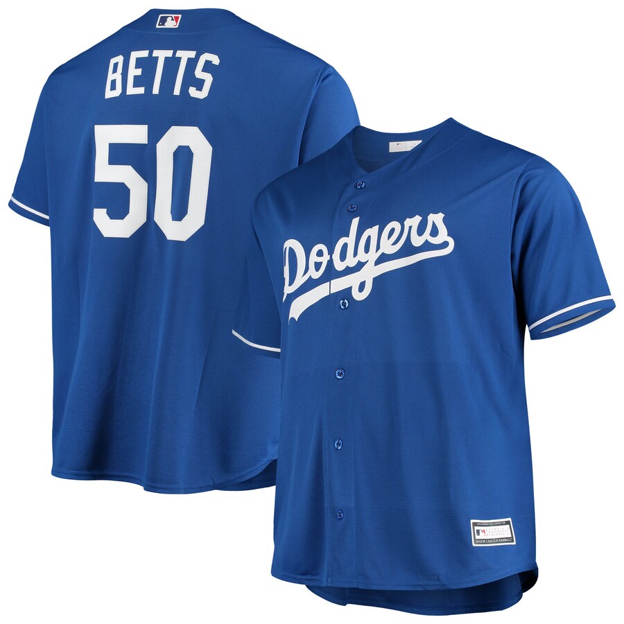 Men's Los Angeles Dodgers Mookie Betts Majestic Royal Big & Tall Replica Player Jersey - Ujersey