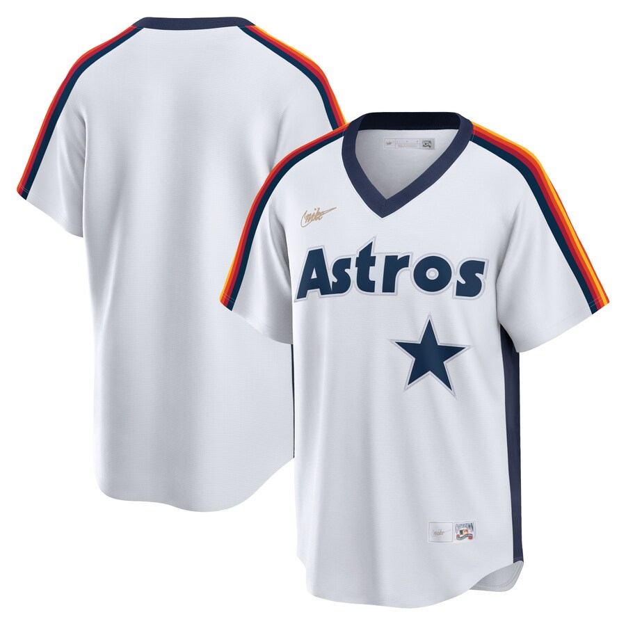 Men's Houston Astros Nike White Home Cooperstown Collection Player Jersey - Ujersey