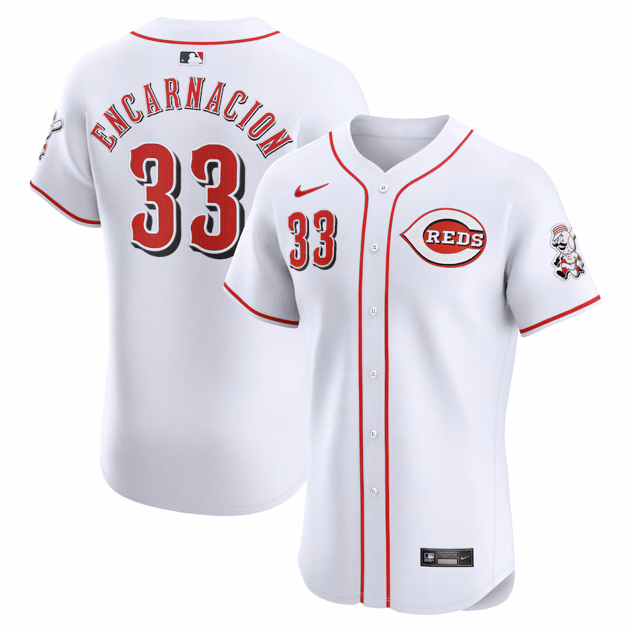 Men's Cincinnati Reds Christian Encarnacion-Strand Nike White Home Elite Player Jersey - Ujersey