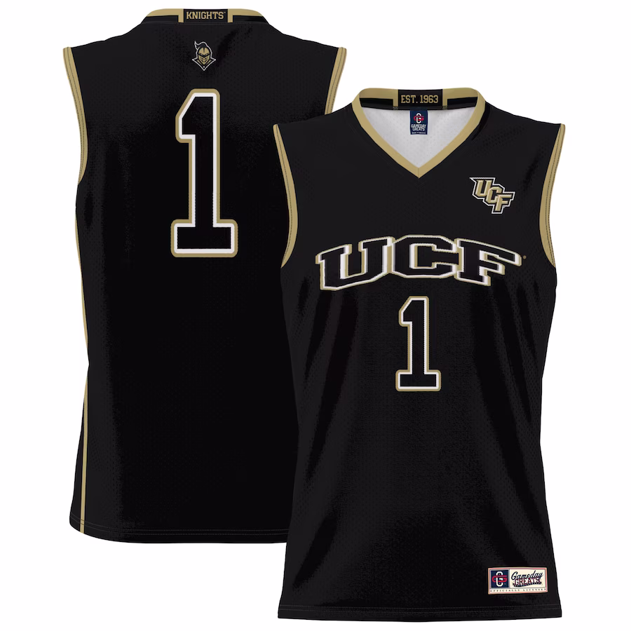 #1 UCF Knights GameDay Greats Youth Lightweight Basketball Jersey - Black - Ujersey