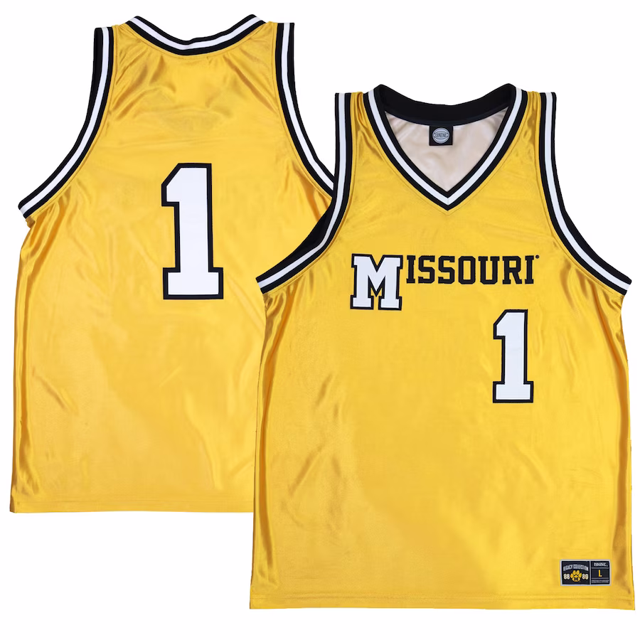 Missouri Tigers 1988/89 Basketball Legacy Jersey - Gold - Ujersey
