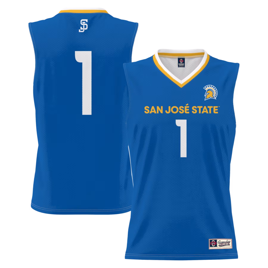 #1 San Jose State Spartans GameDay Greats Lightweight Basketball Jersey - Royal - Ujersey