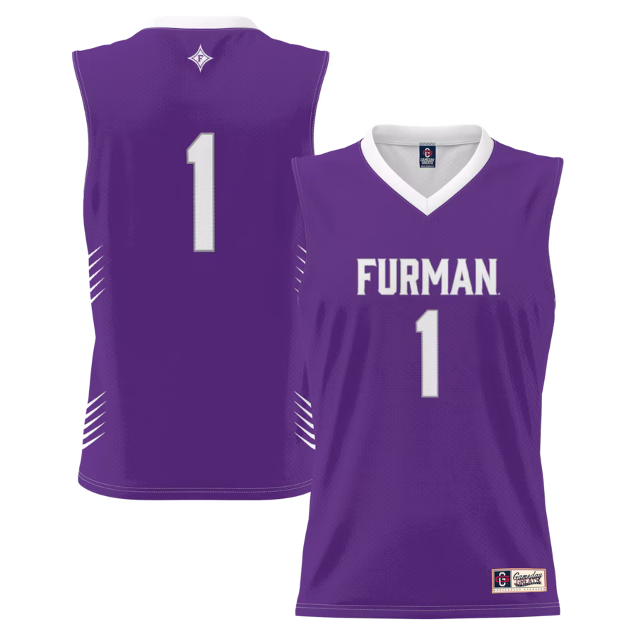 #1 Furman Paladins GameDay Greats Youth Lightweight Basketball Jersey - Purple - Ujersey