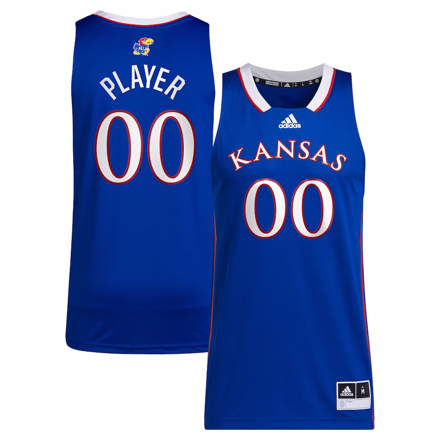 Kansas Jayhawks adidas Unisex Pick-A-Player NIL Women's Basketball Jersey - Royal - Ujersey