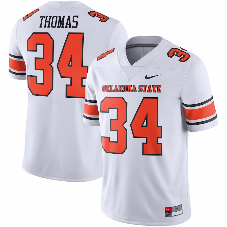 Thurman Thomas Oklahoma State Cowboys Nike Alumni Player Jersey - White - Ujersey