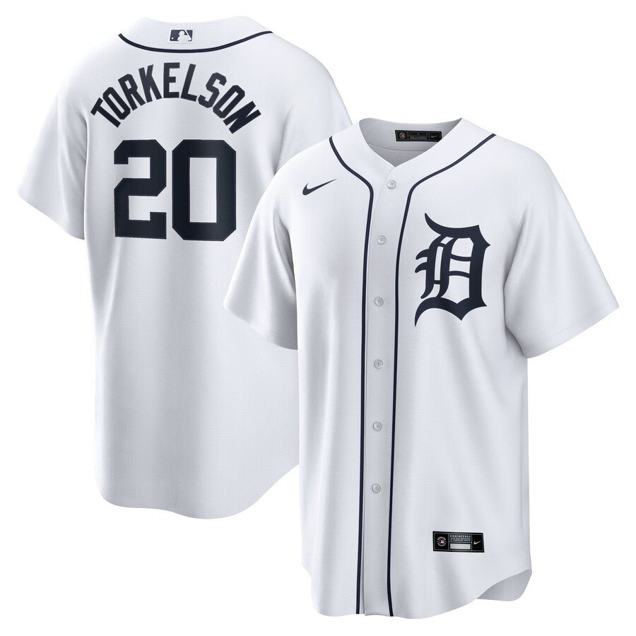 Men's Detroit Tigers Spencer Torkelson Nike White Home Replica Jersey - Ujersey