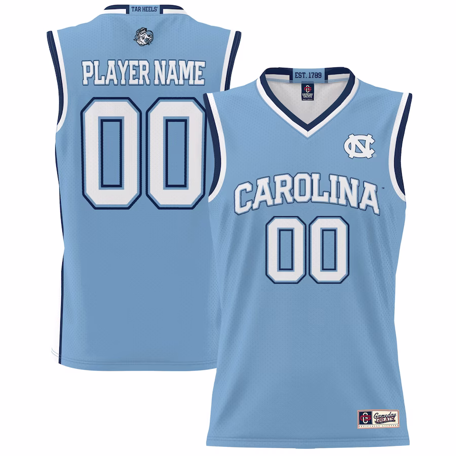 North Carolina Tar Heels GameDay Greats Youth NIL Pick-A-Player Lightweight Basketball Jersey - Carolina Blue - Ujersey
