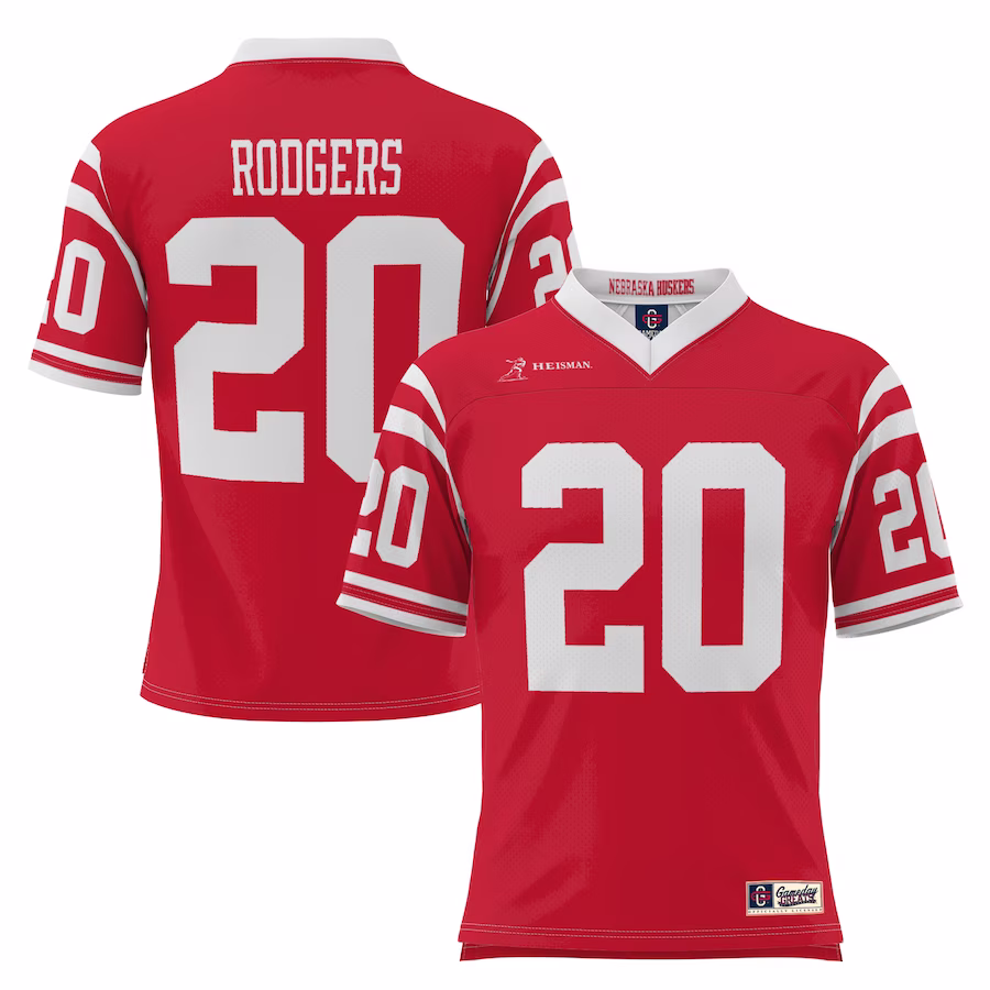 Johnny Rodgers Nebraska Huskers GameDay Greats Lightweight Fashion Heisman Jersey - Scarlet - Ujersey