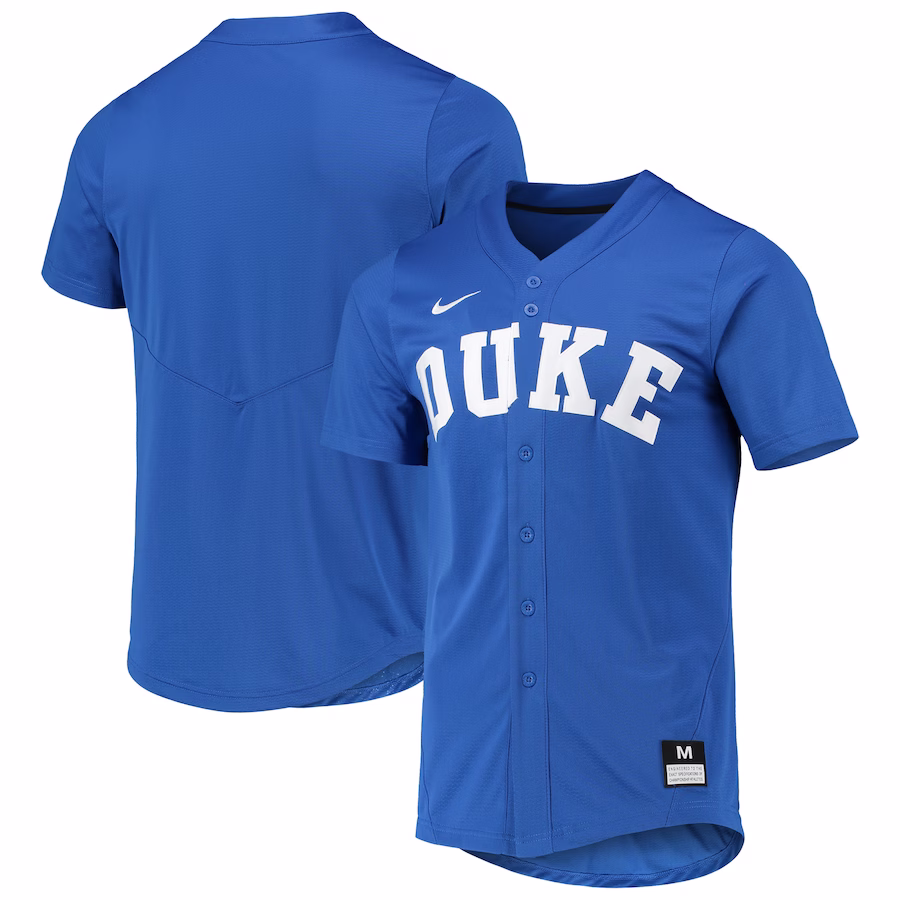 Duke Blue Devils Nike Replica Baseball Jersey - Royal - Ujersey