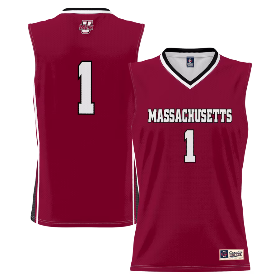 #1 UMass Minutemen GameDay Greats Lightweight Basketball Jersey - Maroon - Ujersey
