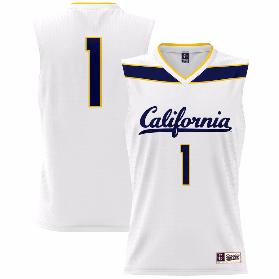 #1 Cal Bears GameDay Greats Youth Lightweight Basketball Fashion Jersey - White - Ujersey