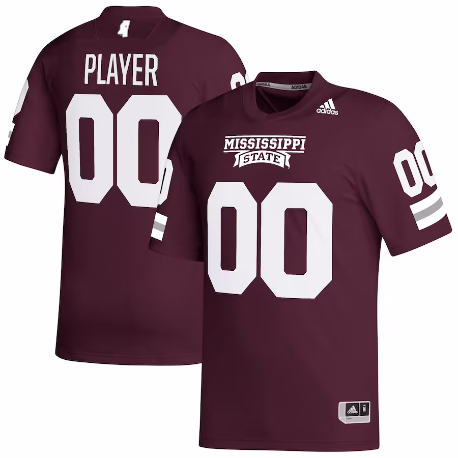 Mississippi State Bulldogs adidas Pick-A-Player NIL Replica Football Jersey - Maroon - Ujersey