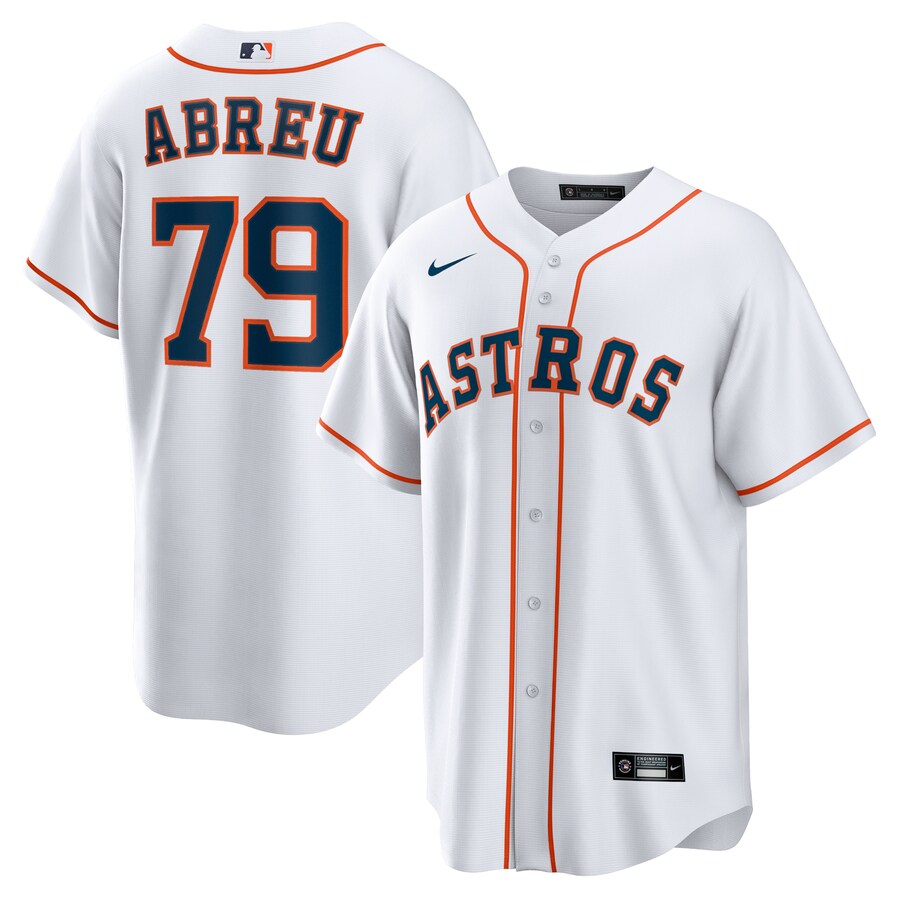 Men's Houston Astros Jose Abreu Nike White Home Replica Player Jersey - Ujersey