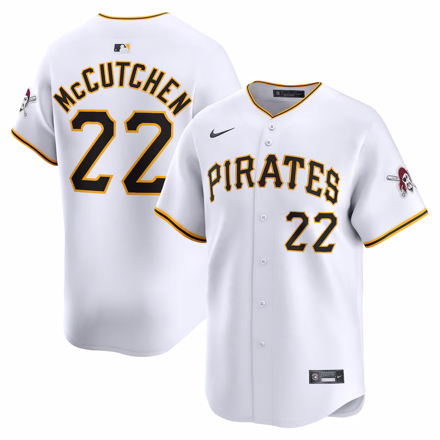 Men's Pittsburgh Pirates Andrew McCutchen Nike White Home Limited Player Jersey - Ujersey