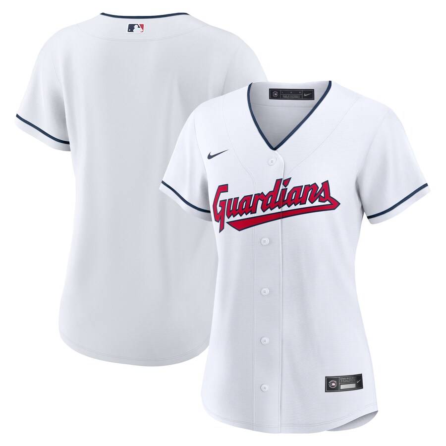 Women's Cleveland Guardians Nike White Home Replica Team Jersey - Ujersey