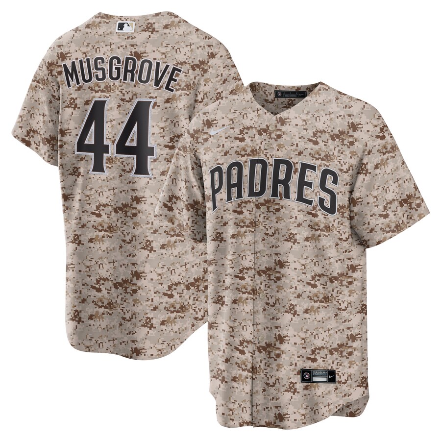 Men's San Diego Padres Joe Musgrove Nike Camo USMC Alternate Replica Player Jersey - Ujersey