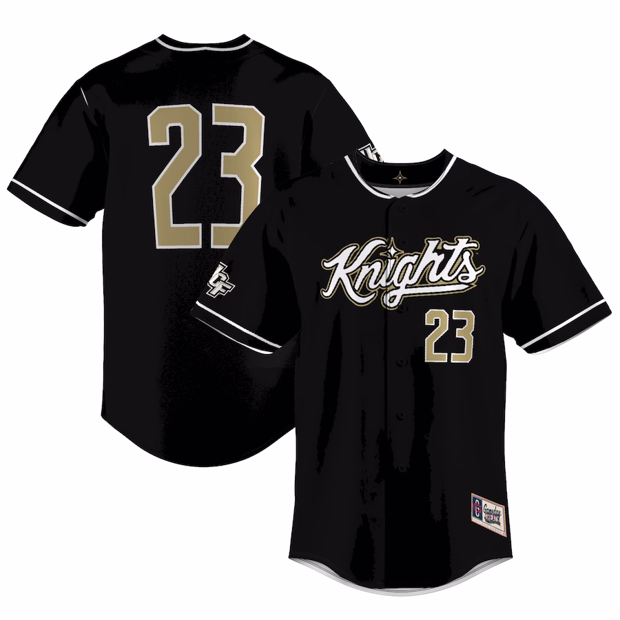 #23 UCF Knights GameDay Greats Unisex Lightweight Baseball Replica Jersey - Black - Ujersey