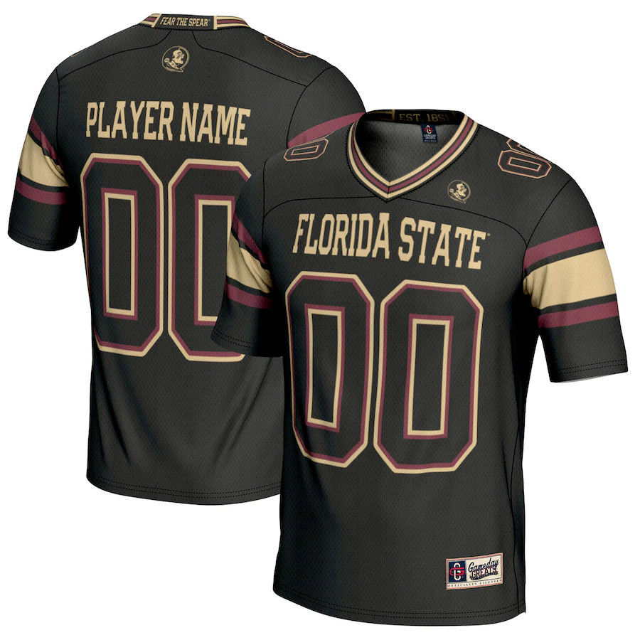 Florida State Seminoles GameDay Greats NIL Pick-A-Player Football Jersey - Black - Ujersey