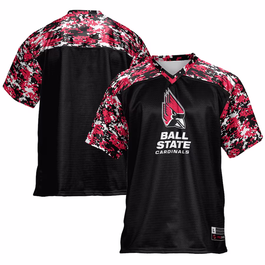 Ball State Cardinals GameDay Greats Football Jersey - Black - Ujersey