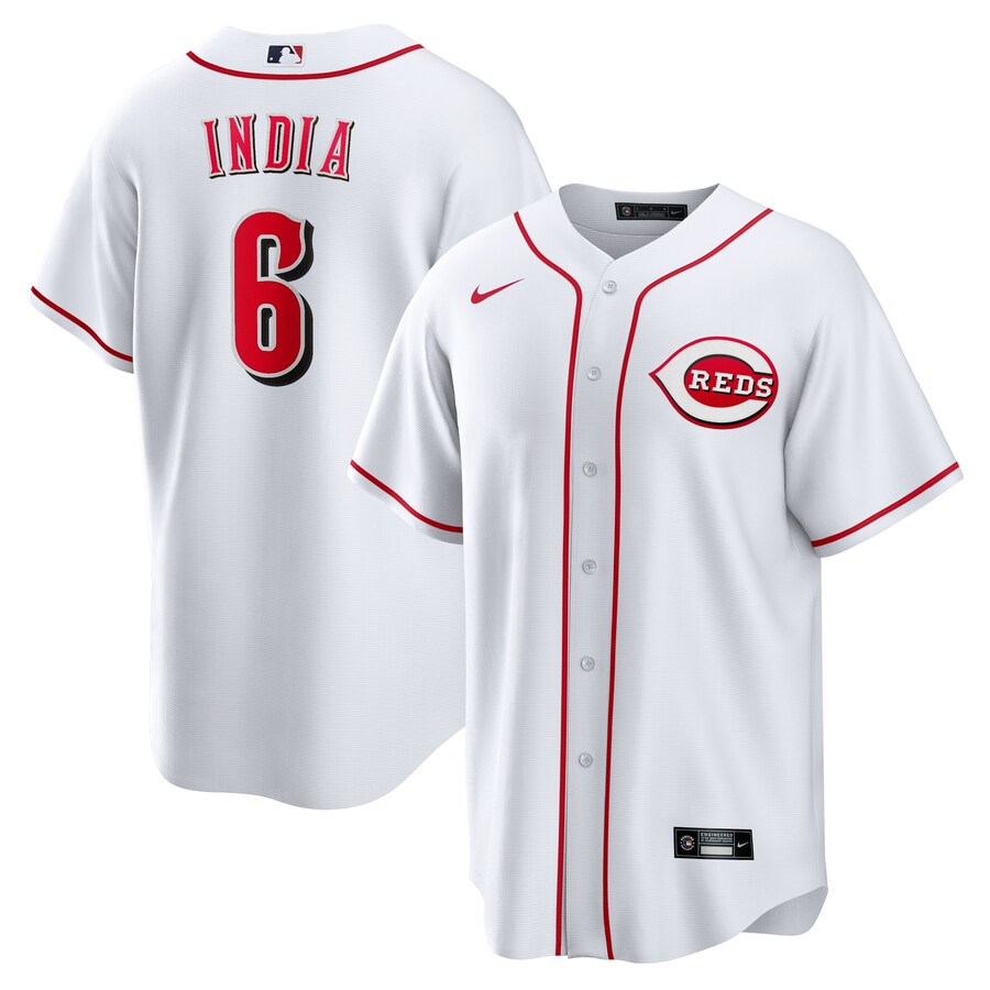 Men's Cincinnati Reds Jonathan India Nike White Replica Player Jersey - Ujersey