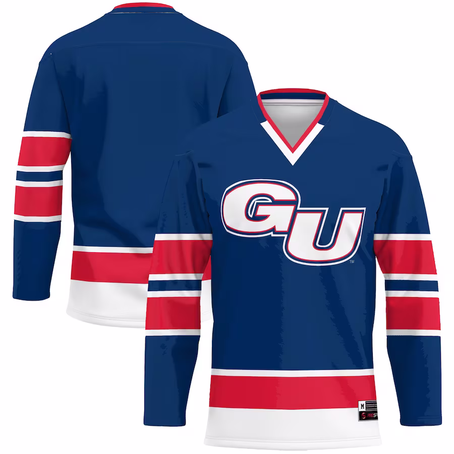 Gonzaga Bulldogs GameDay Greats Hockey Jersey - Navy - Ujersey