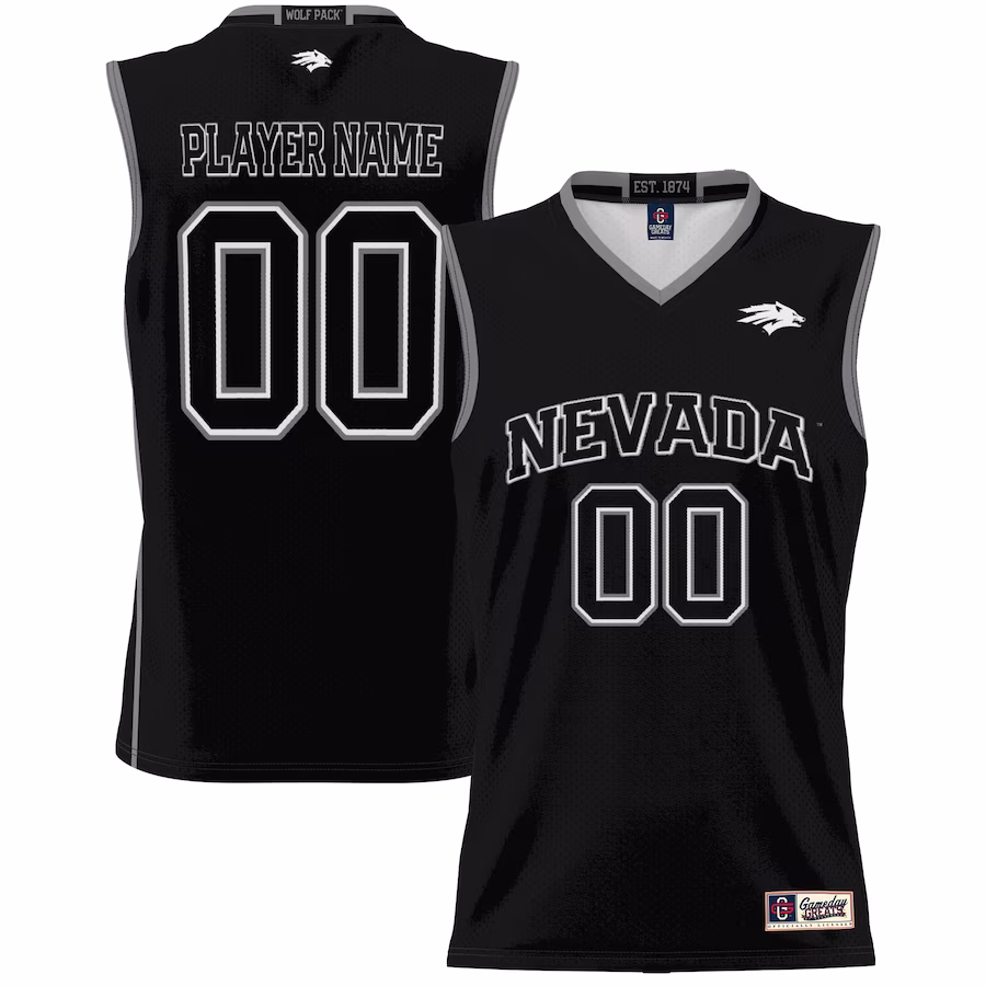 Nevada Wolf Pack GameDay Greats Youth NIL Pick-A-Player Lightweight Basketball Jersey - Black - Ujersey