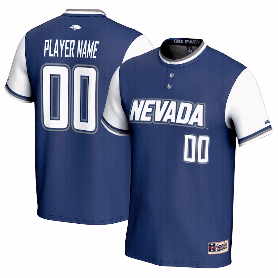 Nevada Wolf Pack GameDay Greats Unisex NIL Pick-A-Player Lightweight Softball Jersey - Navy - Ujersey
