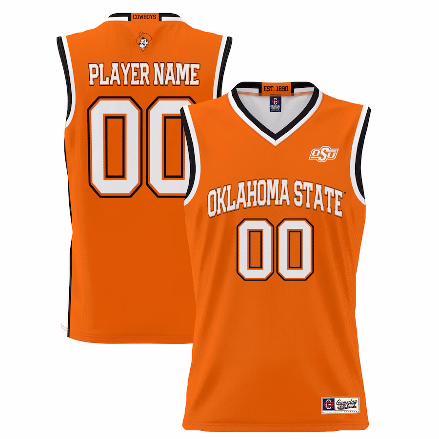Oklahoma State Cowboys GameDay Greats Youth NIL Pick-A-Player Lightweight Basketball Jersey - Orange - Ujersey