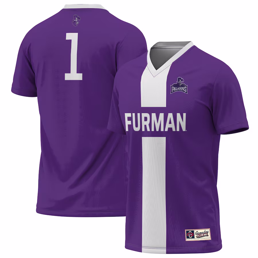#1 Furman Paladins GameDay Greats Lightweight Soccer Jersey - Purple - Ujersey