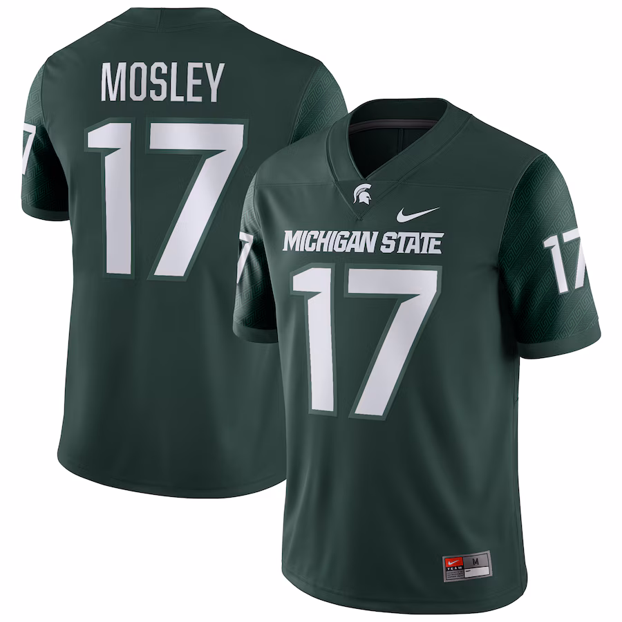 Tre Mosley Michigan State Spartans Nike Player Game Jersey - Green - Ujersey