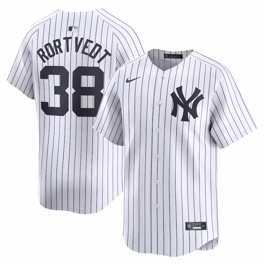 Men's New York Yankees Ben Rortvedt Nike White Home Limited Player Jersey - Ujersey