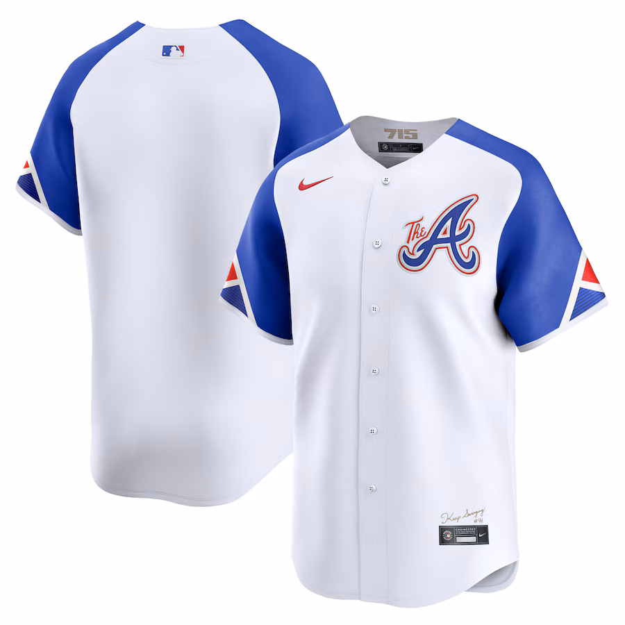 Men's Atlanta Braves  Nike White City Connect Limited Jersey - Ujersey