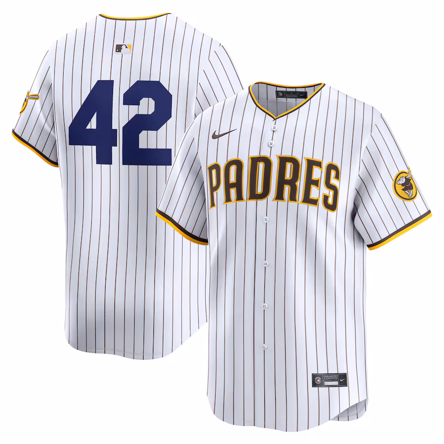 Men's San Diego Padres  Nike White 2024 Jackie Robinson Day Home Limited Jersey - Ujersey