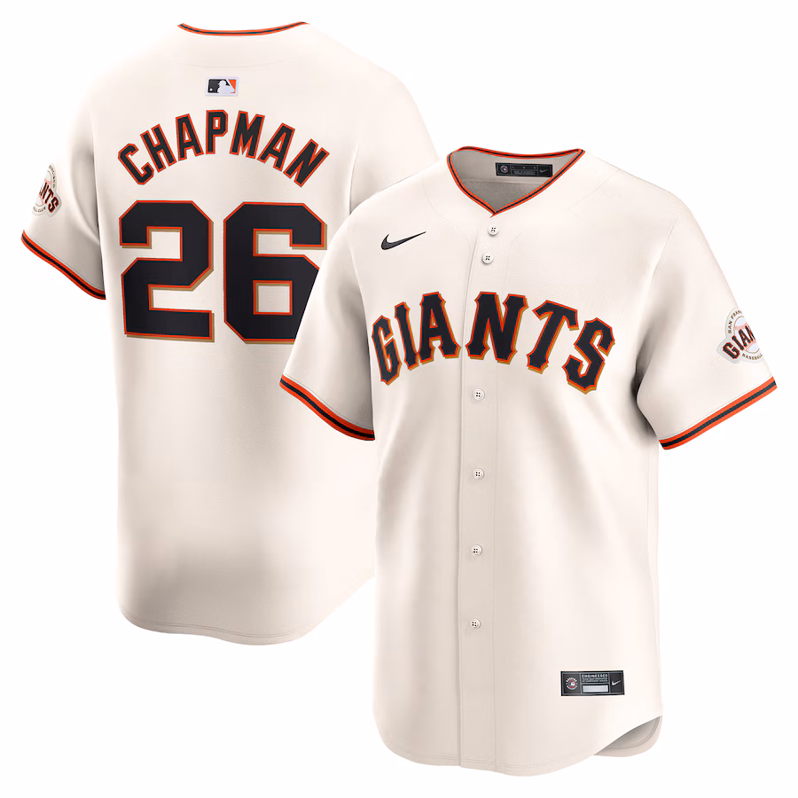 Men's San Francisco Giants Matt Chapman Nike Cream Home Limited Player Jersey - Ujersey