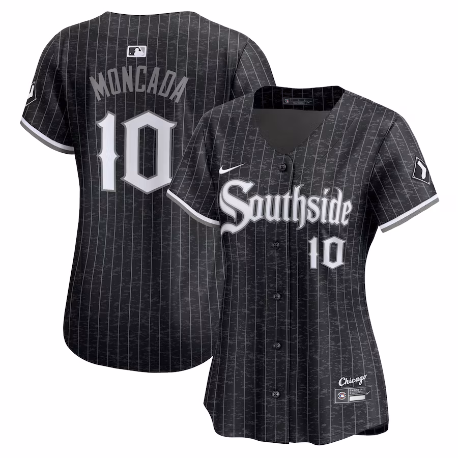 Women's Chicago White Sox Yoán Moncada Nike Black City Connect Limited Player Jersey - Ujersey